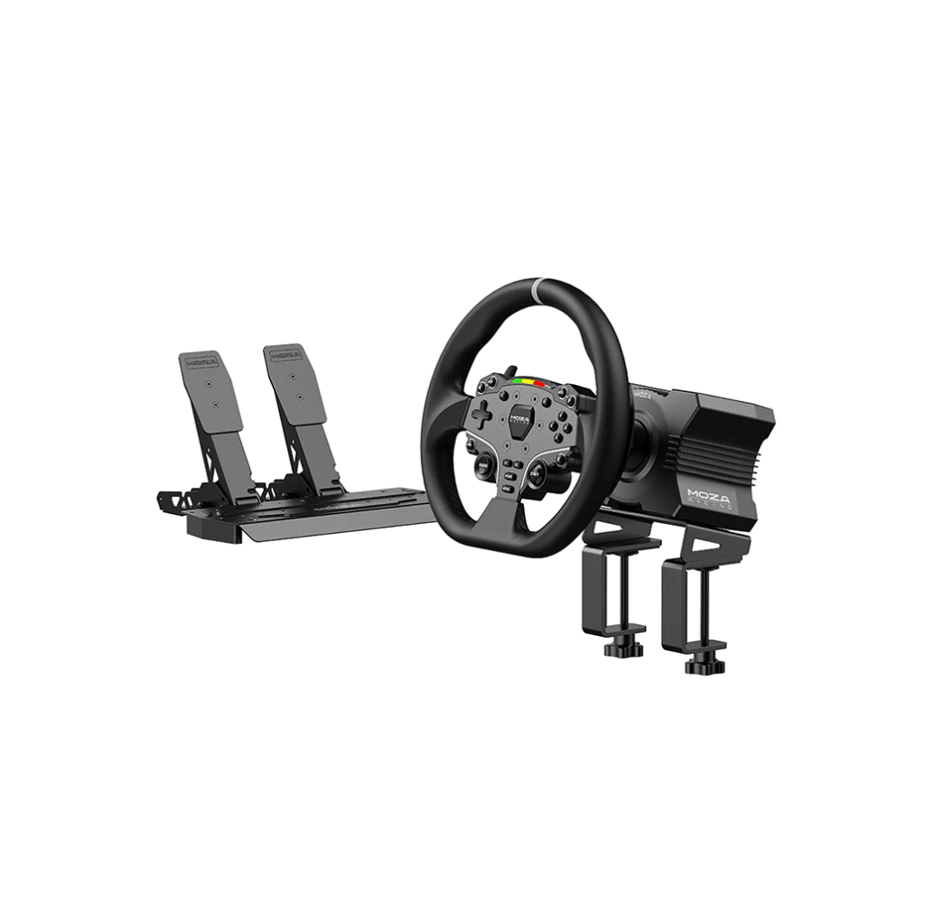MOZA R5 direct drive racestuur met pedalen voor PC